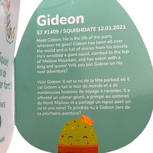 NWT Foodie Squishmallow Set 7.5” Saku Pizza Gideon Guac Nestor Nugget Janna Jam - Picture 4 of 13